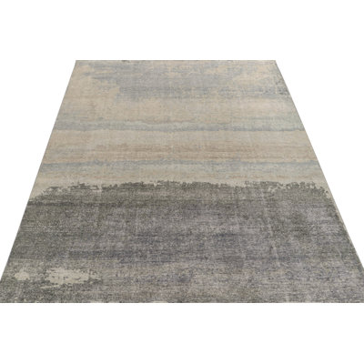 Distressed Homage Wool Abstract Area Rug