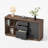 60"W - 3 Drawers Lateral File Cabinet With Door, Adjustable Shelves, Power Strip, And Open Storage For Home Office