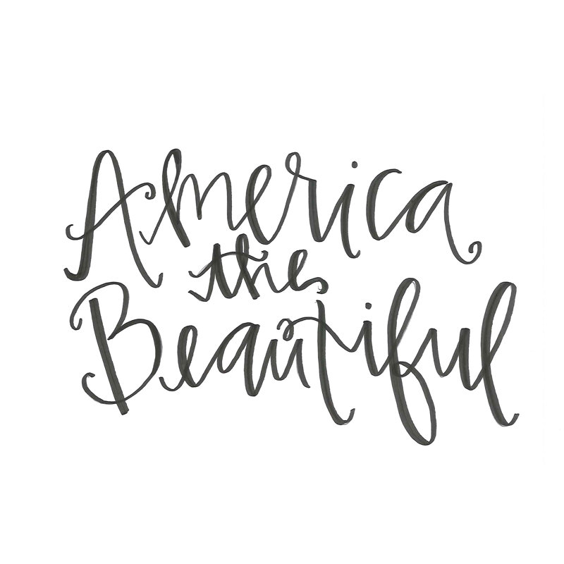 America The Beautiful 4 - Wrapped Canvas Art Prints, 30cm H x 46cm W x 3.8cm D