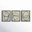 Twisted 1, 2, 3. Set Of 3 Framed 3 Pieces by Jacques Pilon Print-2022973813-2022973820