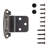 Surface Self-Closing Variable overlay Face Frame Self-Close - Vintage Bronze - Cabinet Door Hinges (Set of 20)-91102324-125018878