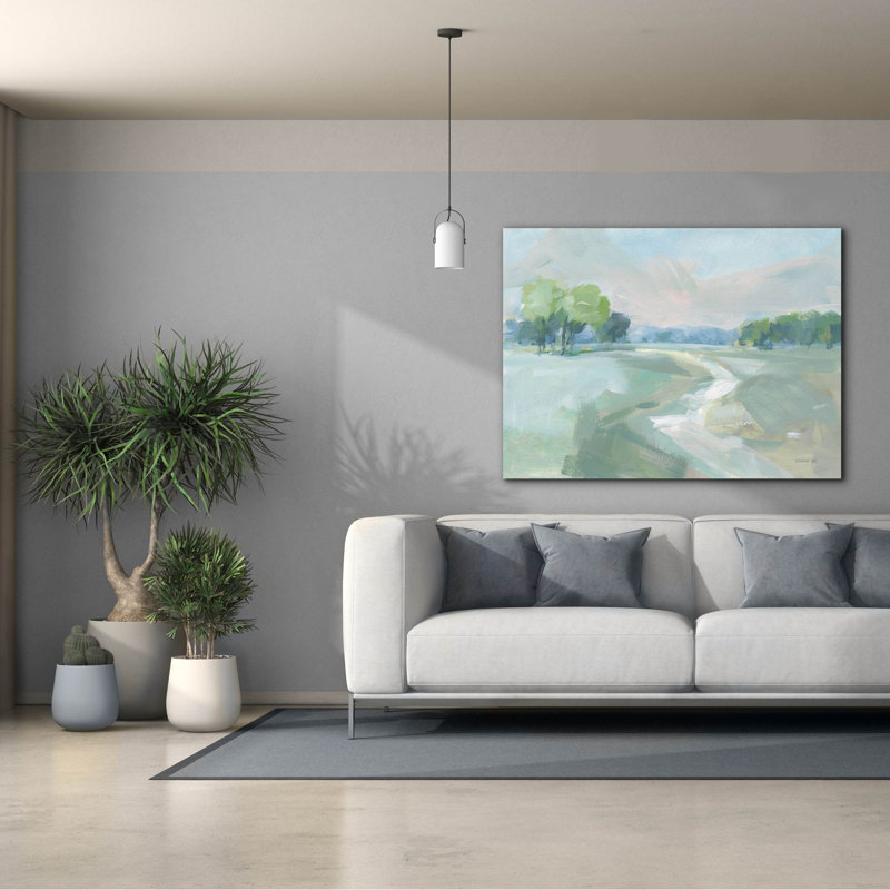«Country Road» par Danhui Nai, art mural sur toile, H 40 po x l 54 po