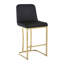 Tabouret de comptoir rembourré en velours avec structure en métal (ensemble de 3)-1437885366-1437885362-1437840471
