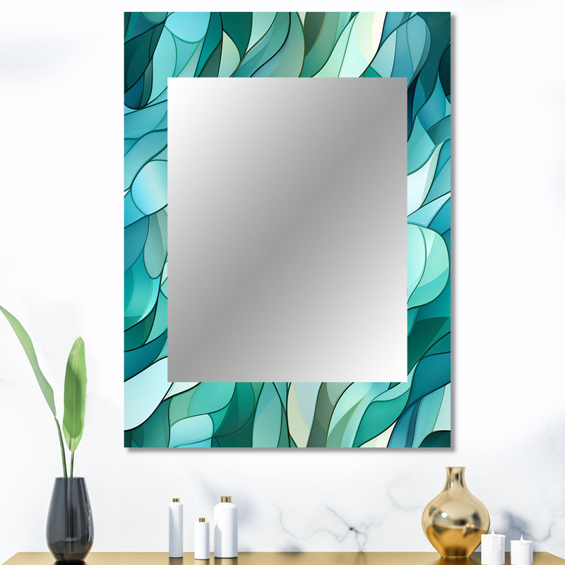 Fonio - Large Wall Mirror On Metal, 40 po x 30 po