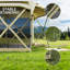 Tente escamotable 11 x 11 pi avec toit amovible