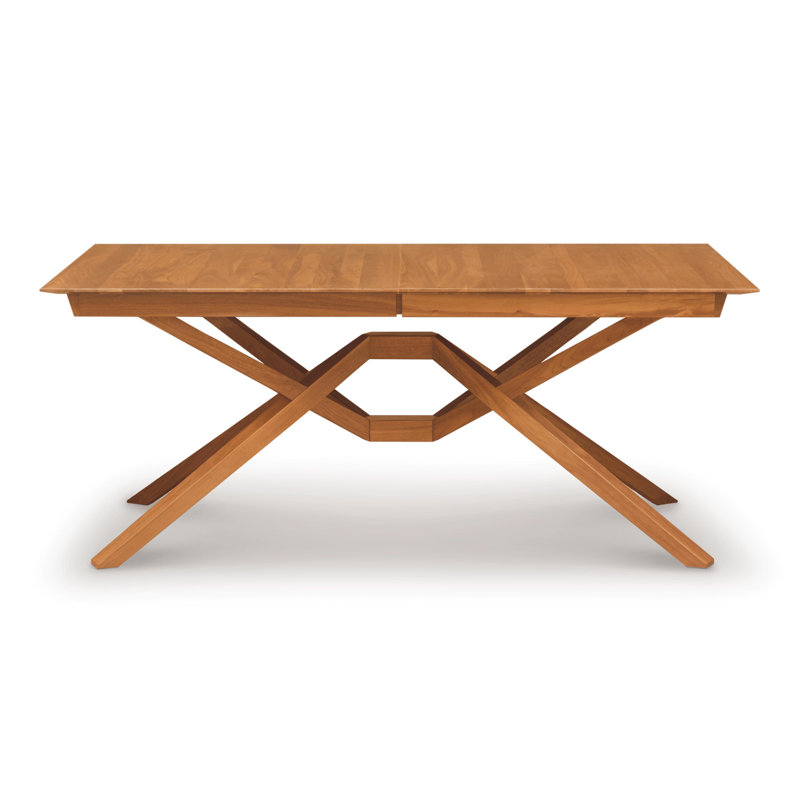Exeter Extension Dining Table with 2 Extension Leaves, Natural Cherry, 50" W x 72"/92"/112" L