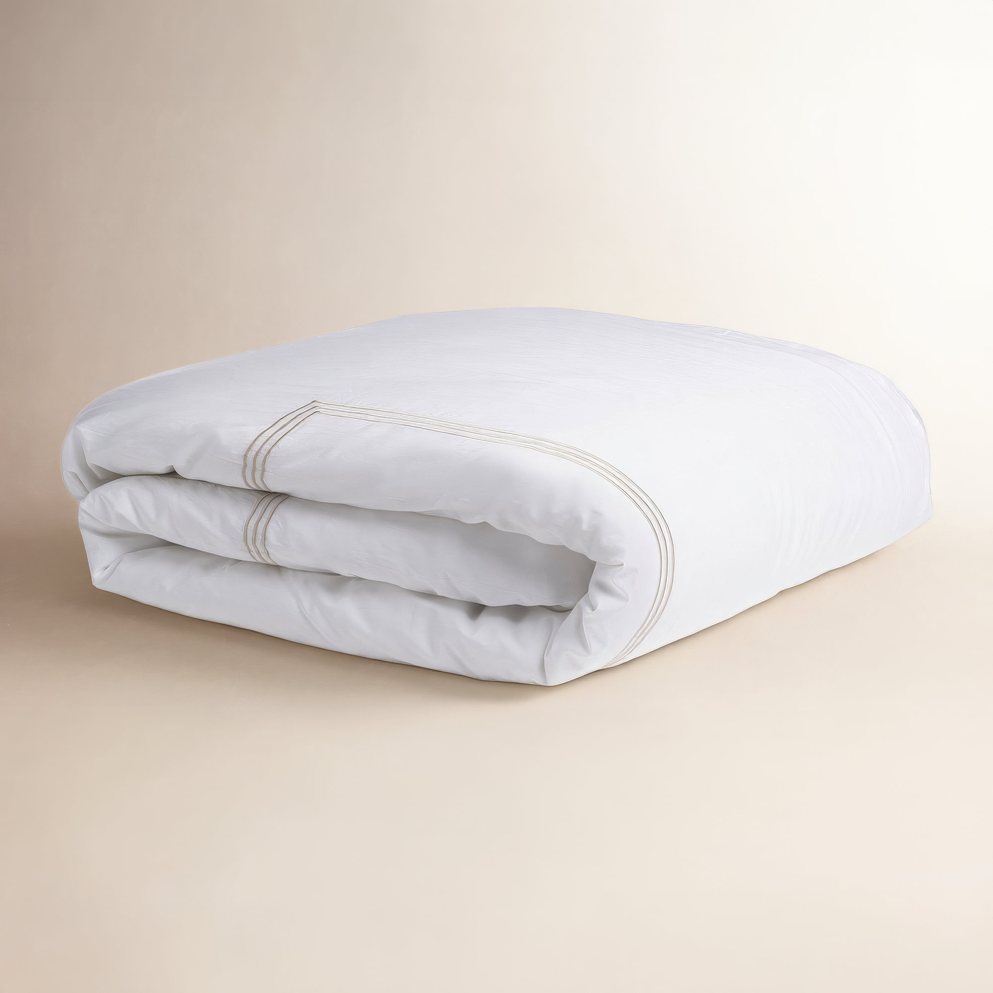 Rashmi TENCEL Percale Duvet Cover, Brown, King Duvet Cover
