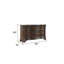 Commode 9 tiroirs de style traditionnel avec poignées en métal en noyer foncé