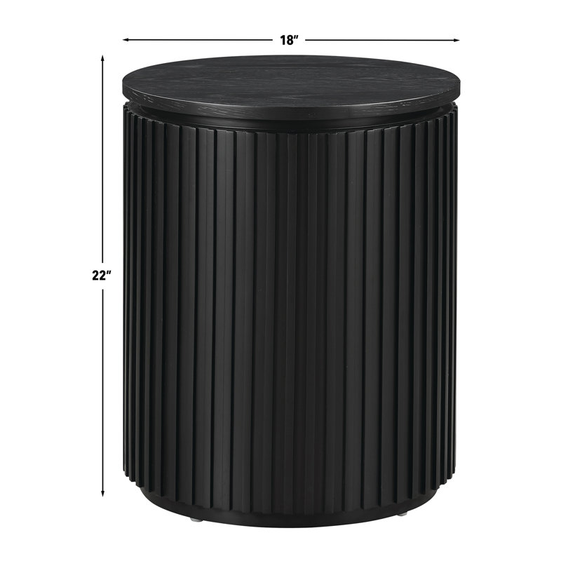 Fiammetta Colvin End Table, Black