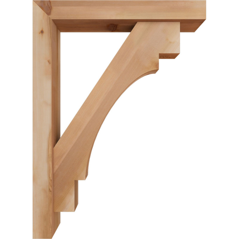 Merced Block Offset Brace Bracket, 44 x 32, 5 1/2"W Western Red Cedar (Smooth)