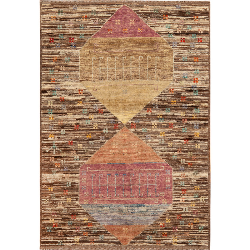Nazmiyal Collection Contemporary Abstract Geometric Rug 3ft 5in X 4ft 11in