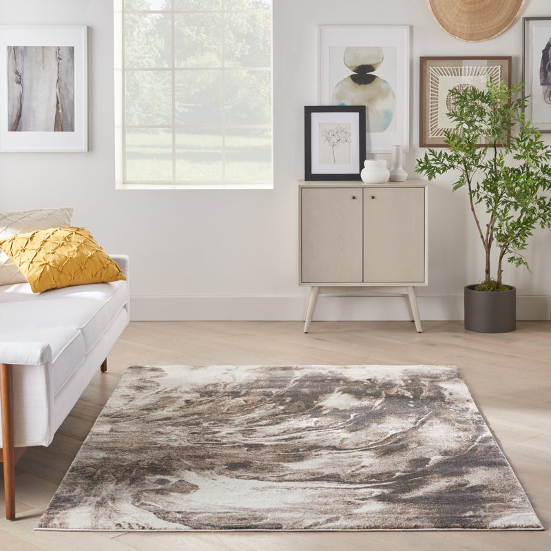 Mierke Abstract Indoor Rug, Rectangle 3'11" x 5'11"