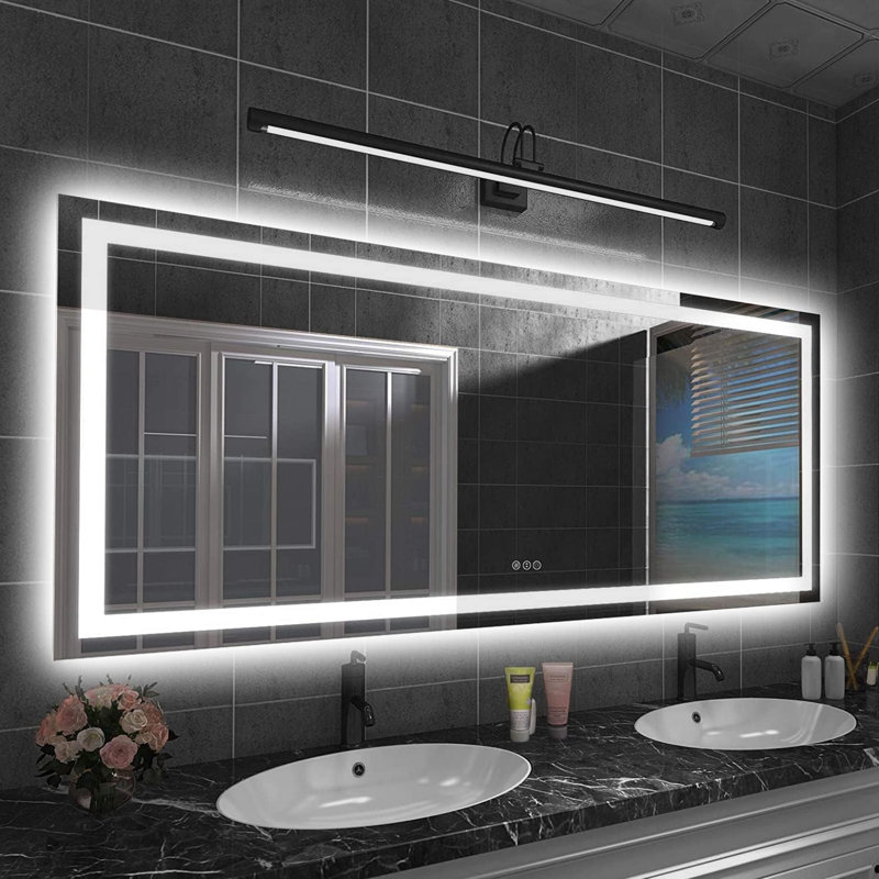 Miroir de salle de bain Lunara, 72 po x 32 po