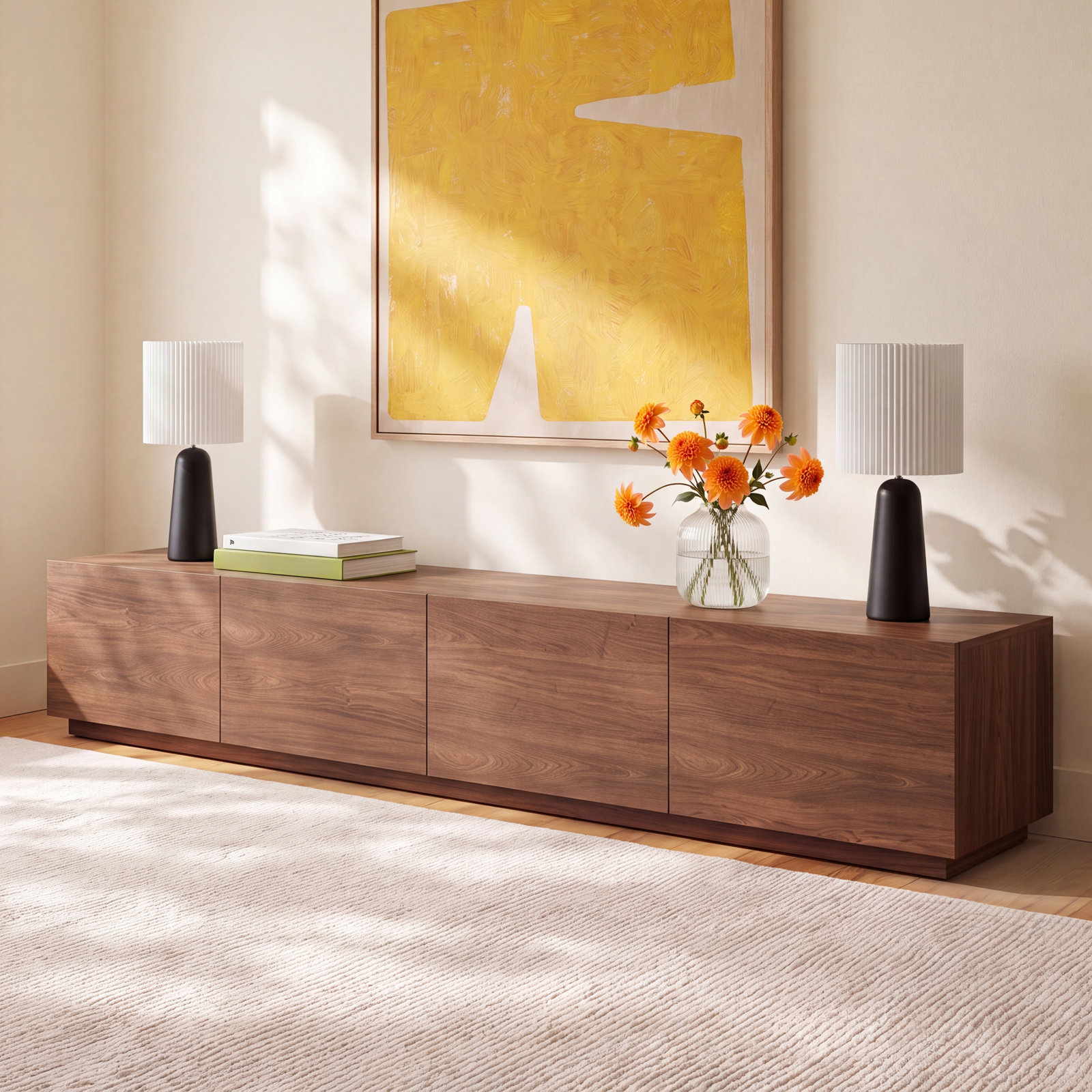 78" Pine TV Stand