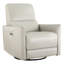 Fauteuil inclinable électrique pivotant en cuir véritable Sant-121457996