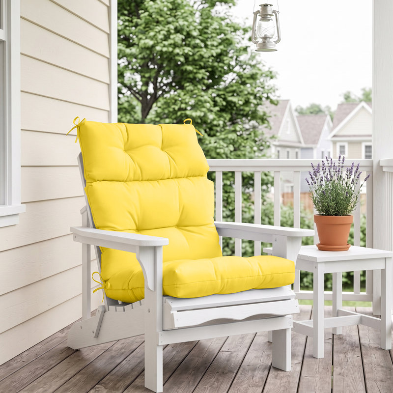 Indoor/Outdoor Seat/Back Cushion, Yellow