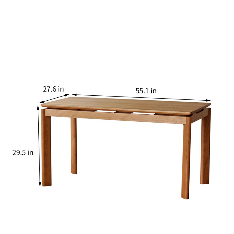 Table de salle à manger Volnak, H 29,5 po x L 55,1 po x l 27,6 po
