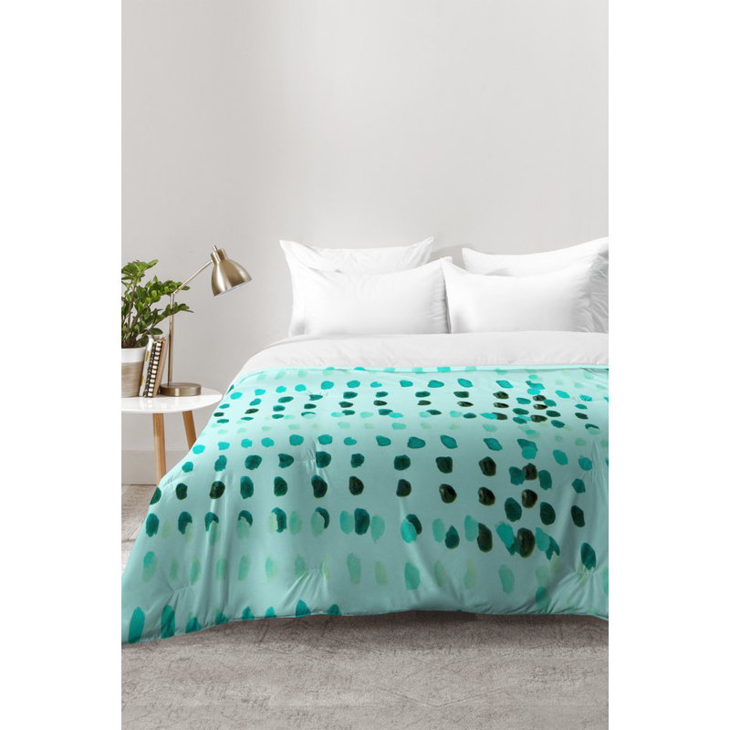 Ensemble d'édredon turquoise, Édredon pour très grand lit + 2 très grandes ta