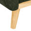 Ensemble de 2 chaises rembourrées de style Mid-Century moderne de 67,7 po de largeur et de style contemporain