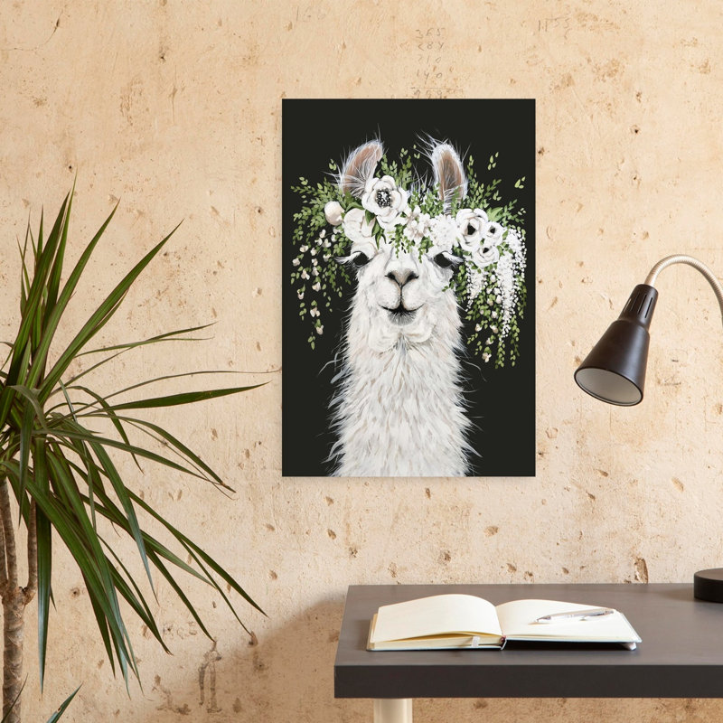 Dolly, art floral contemporain fantaisiste, H 24 po x l 16 po