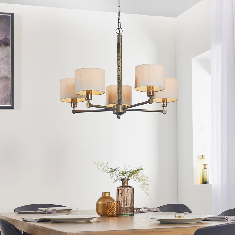 Beedle 5 - Light Shaded Chandelier