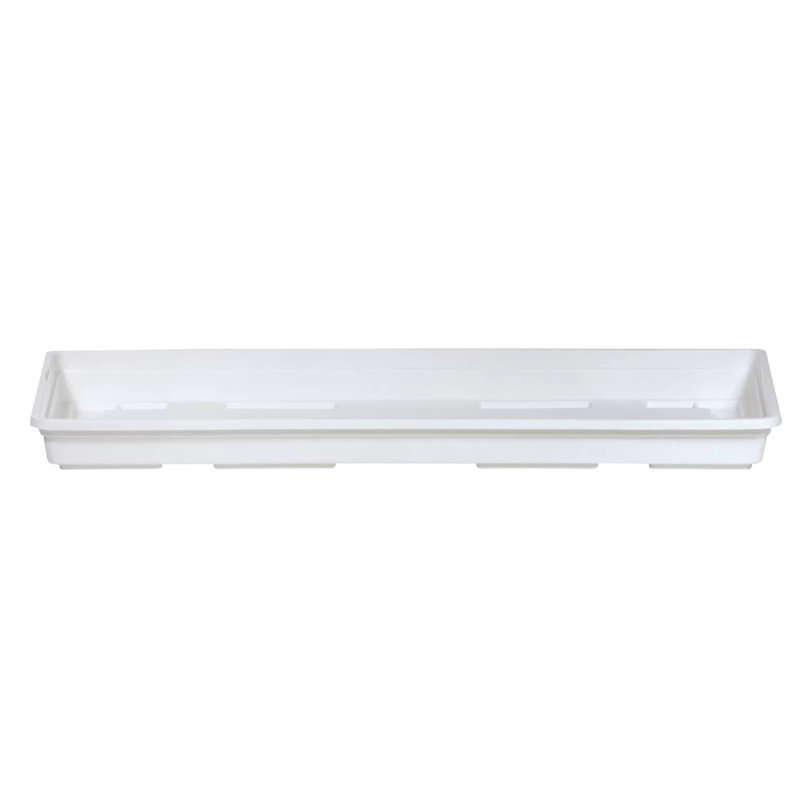 Person Weather Resistant Saucer Plant Stand, 2.8cm H x 12.7cm W x 12.7cm D, White