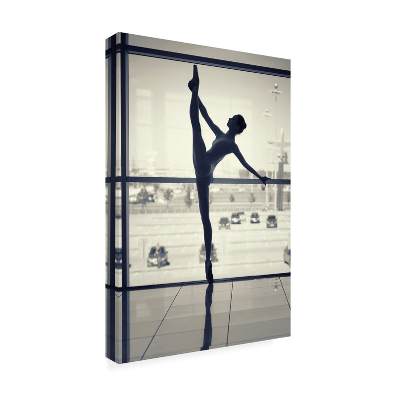 Art sur toile Silhouette, danseur de ballet bolognaise Incado, H 19 po x l 12 po