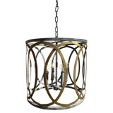 New Orleans 6 - Light Unique Drum Chandelier