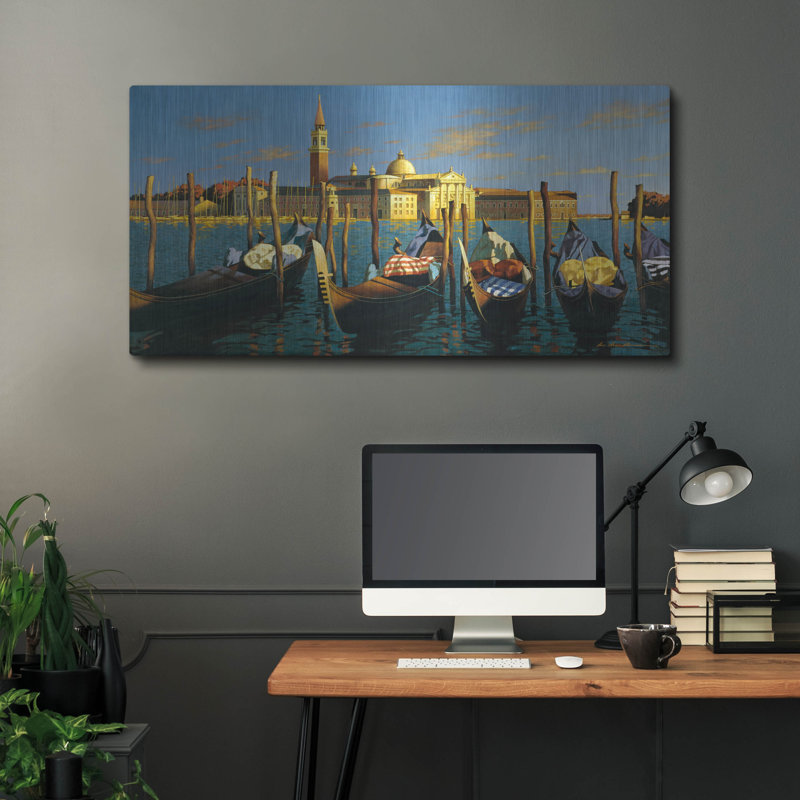 "Venise" par Zhen-Huan Lu, H 24 po x l 48 po