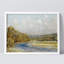 «Pastel Green Mountain River Lake» sur papier-98299353-98299354