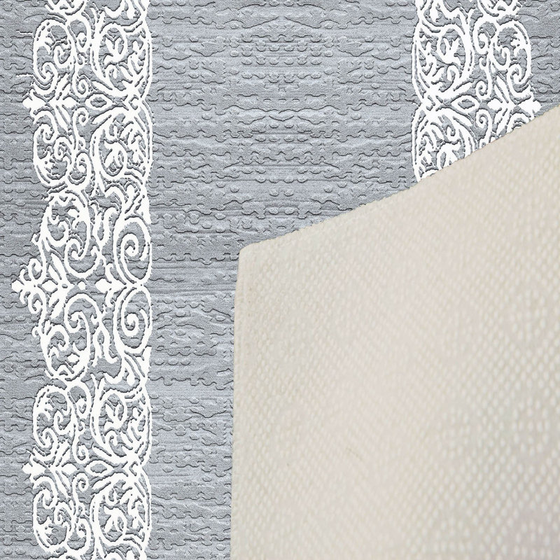 Stylish Woven Carpet, 5.2 x 7.5 Feet | 100% Polyester, 0.3 in Pile Height, Antibacterial, Non-Slip PVC Dot Underside | Machine Washable, 3D Digital Print | Perfect for Living Room, Bedroom & Home Décor