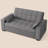 69’’ Velvet 3-In-1 Convertible Sleeper Sofa Bed – Adjustable Backrest, Storage Armrests & Side Pocket-967435084