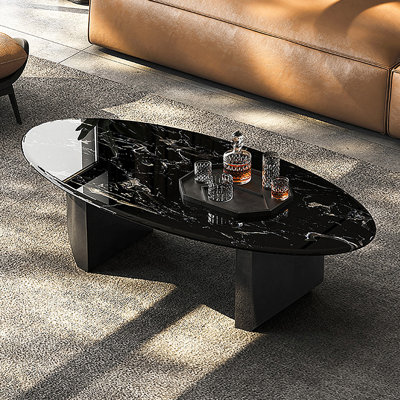 Modern minimalist light luxury marble coffee table
