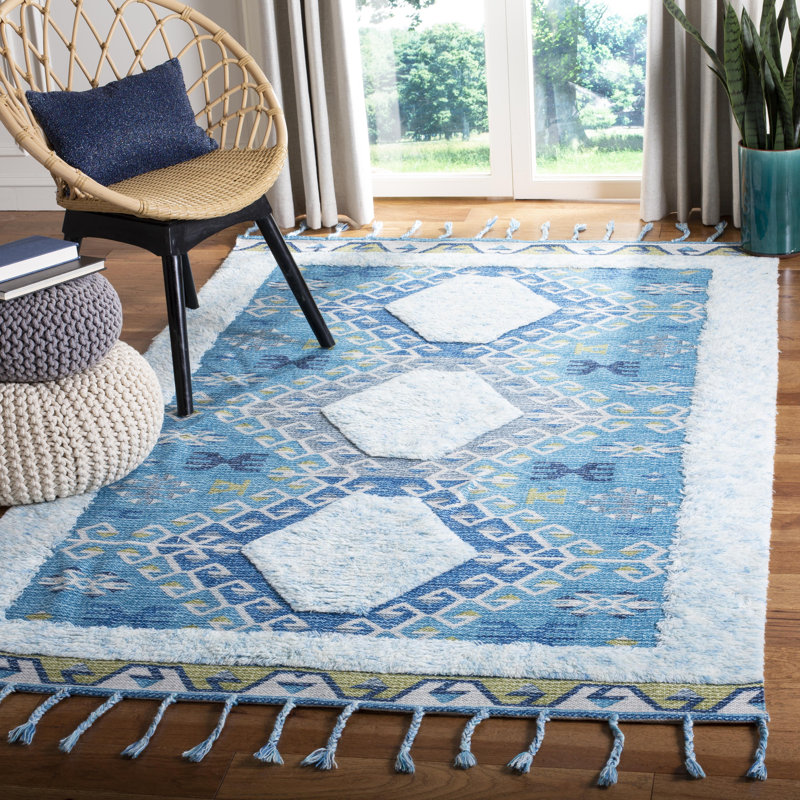 Joppatowne Hand Loomed Wool Southwestern Rug, Rectangle 8' x 10'