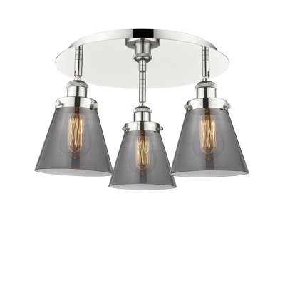 Cone 3 Light Flush Mount