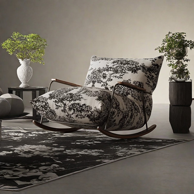 Chaise berçante Hufeza