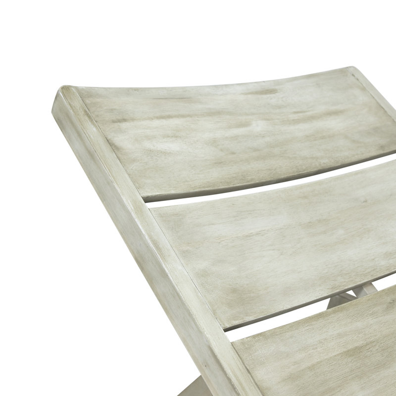 Grey Wood Chaise Lounge With Complementary Wash And Adjustable Feature In Made From Solid Metal, Gray