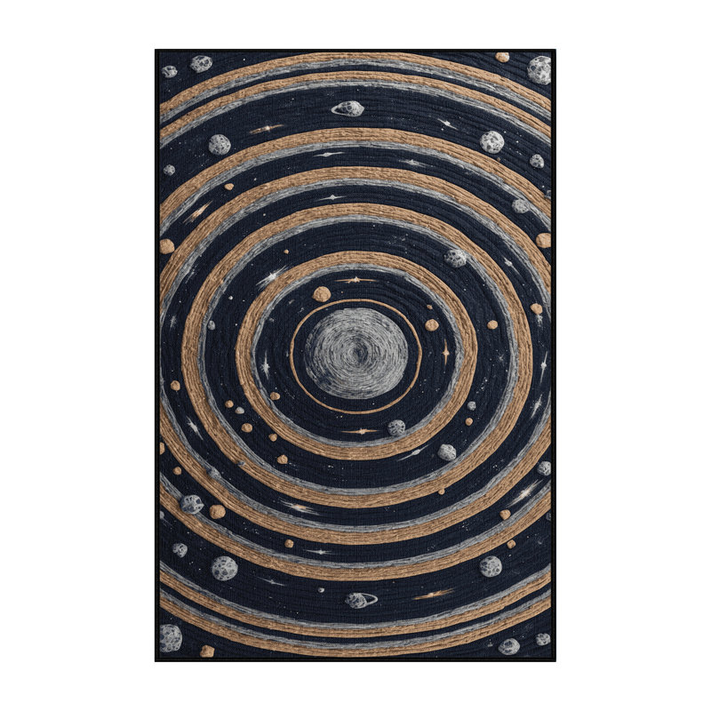 Tapis gris lavable à la machine, Rectangle 6 pi x 9 pi