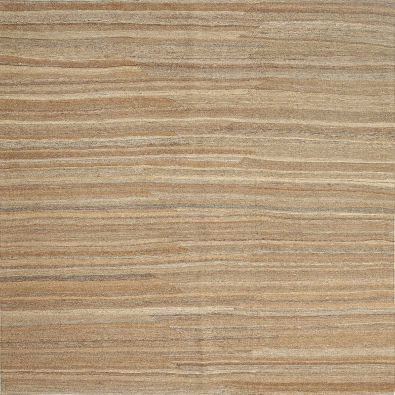 Tapis brun contemporain, Carré 8 pi