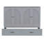 Lit escamotable double avec grands tiroirs, gris-1424096197