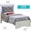 Lit simple Verona G6700C-TB3, champagne argenté-93073786