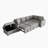 84.7" Sectional Sofa Convertible Pull-out Sofa Bed L-shaped Sofa U-shaped Sofa with a Movable Storage Ottoman for Living Room, Gray