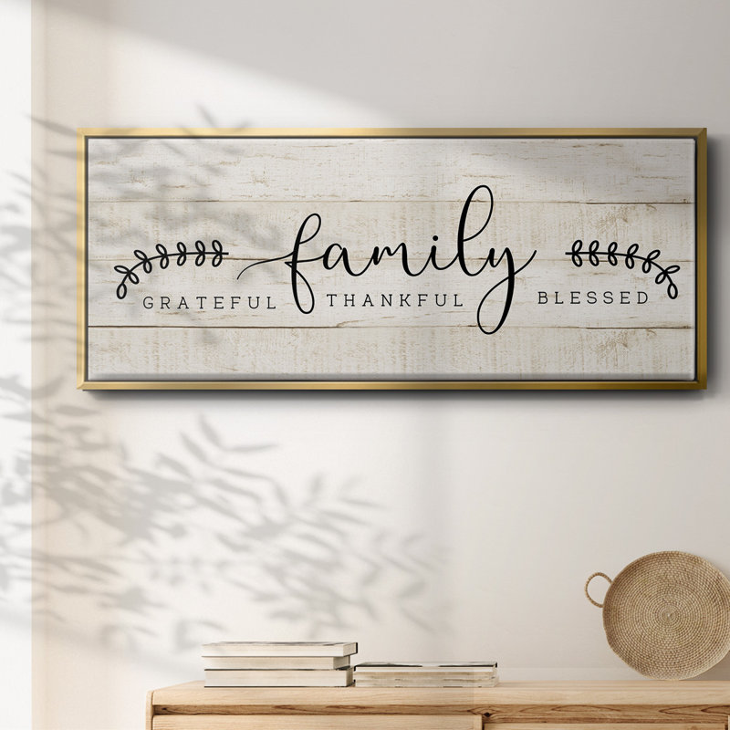 Famille - toile encadrée, H 20 po x l 50 po