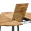 Table ronde de haute qualité avec fonction télescopique pour salle à manger réglable, conception ergonomique jumelée de 6 chaises, patins et espace de salle à manger avec coussins gris brun