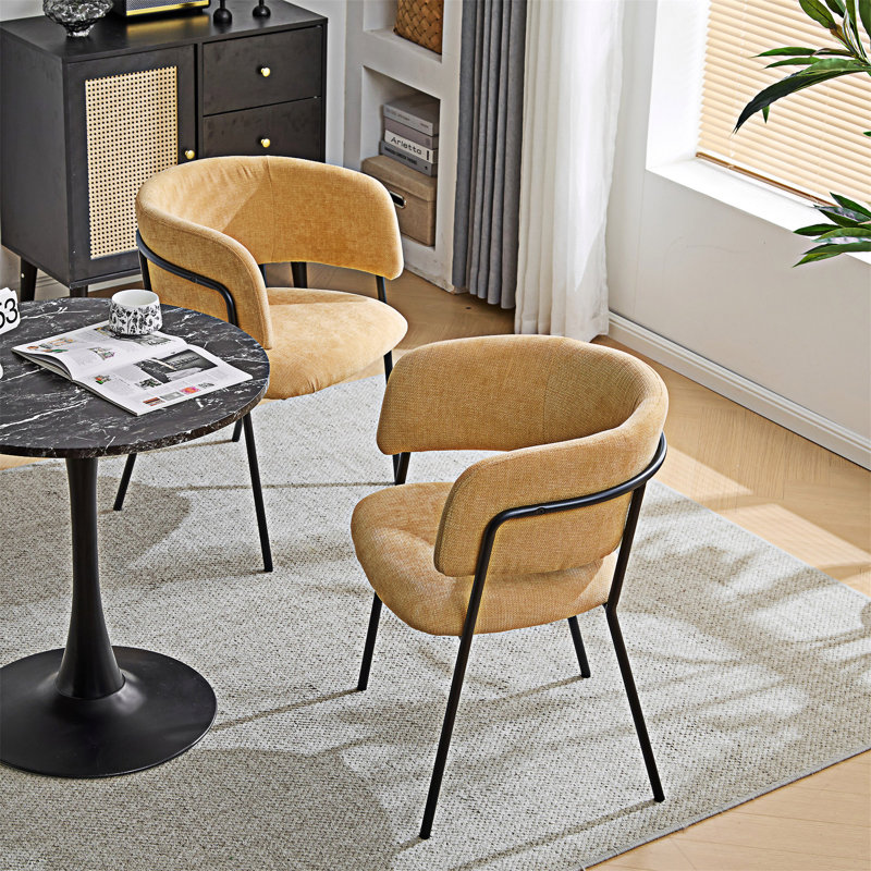 Ensemble de 2 chaises rembourrées avec accoudoirs