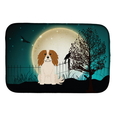 Tapis de séchage cavalier épagneul halloween halloween