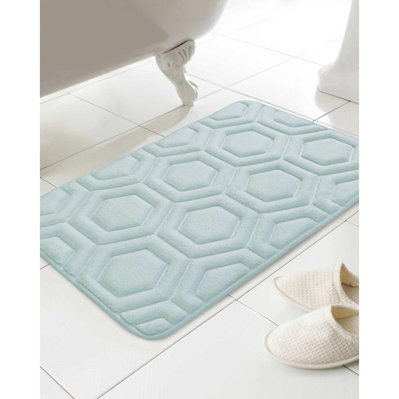  Rectangle Bath Mat, Blue