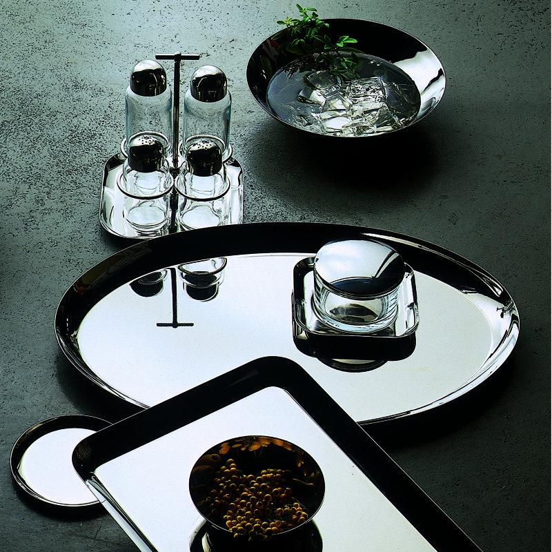 Tendence Stainless Steel Tray, 0.0039" H x 18.125" L x 14.25" W
