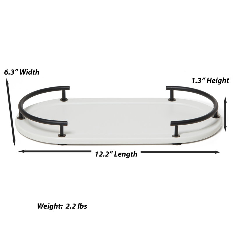 Dubai Amenity Tray, Black Trim