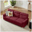 Canapé moderne à 3 places en tissu Snowfleece compressé, pour le salon, la chambre à coucher, le bureau et les espaces de divertissement-898306398